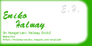 eniko halmay business card